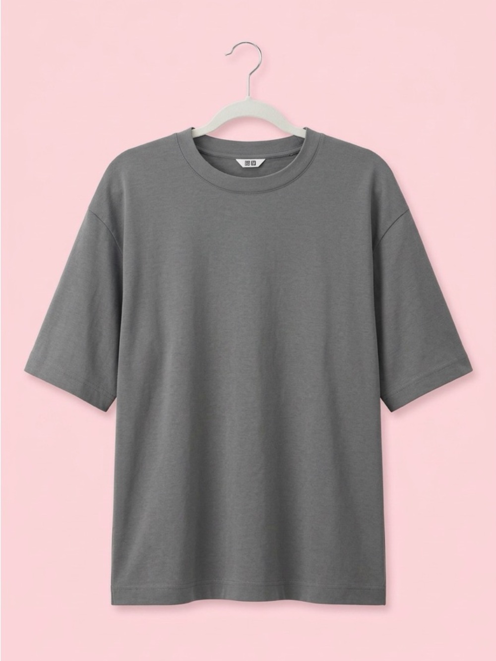 Uniqlo Short Sleeve Crew Neck T-Shirt in Gray